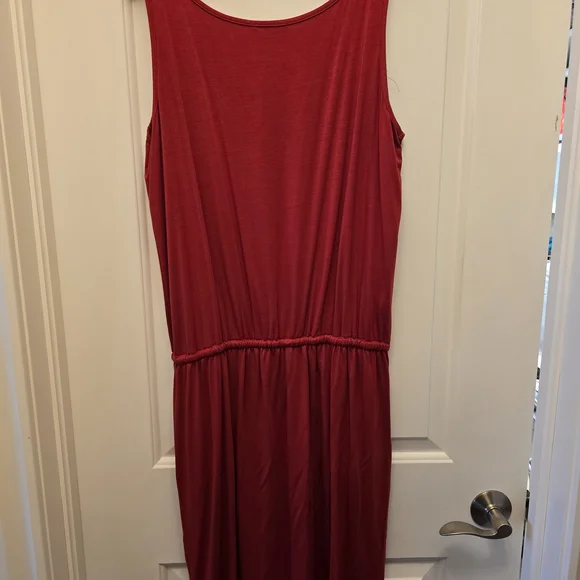 Miik - Red, Pink, Blk & Blk Dot Sleeveless Bamboo Mini Dresses With Pockets - Picture 2 of 13